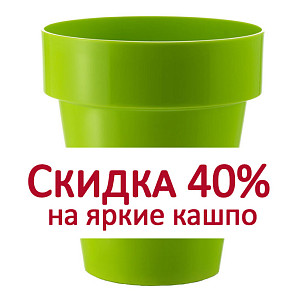 Добавь весны! Скидка 40% на яркие кашпо